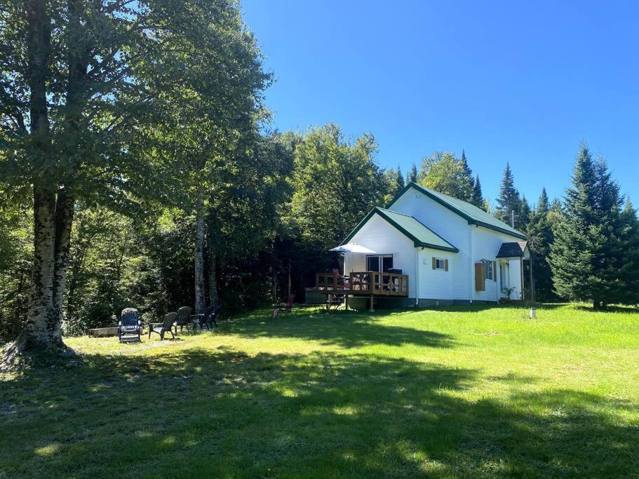 Le Jazz- Chalet Rustique/Chic Avec Spa Notre-Dame-Des-Bois ภายนอก รูปภาพ