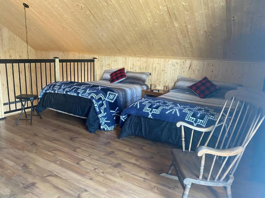 Le Jazz- Chalet Rustique/Chic Avec Spa Notre-Dame-Des-Bois ภายนอก รูปภาพ