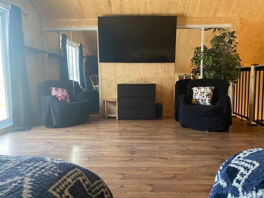 Le Jazz- Chalet Rustique/Chic Avec Spa Notre-Dame-Des-Bois ภายนอก รูปภาพ