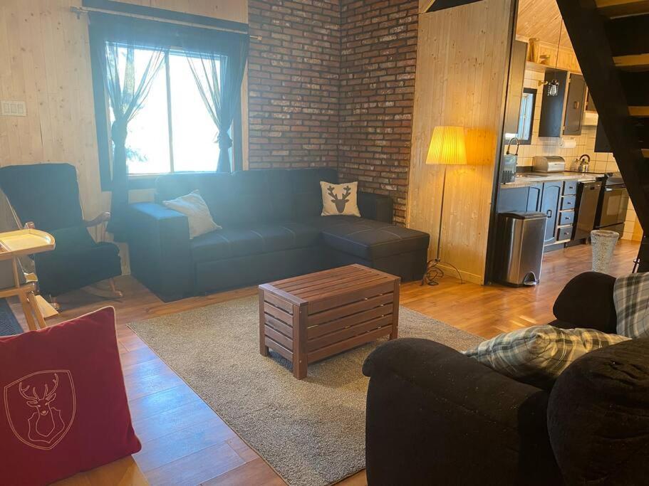 Le Jazz- Chalet Rustique/Chic Avec Spa Notre-Dame-Des-Bois ภายนอก รูปภาพ