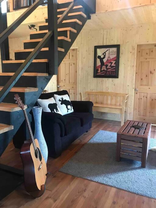 Le Jazz- Chalet Rustique/Chic Avec Spa Notre-Dame-Des-Bois ภายนอก รูปภาพ